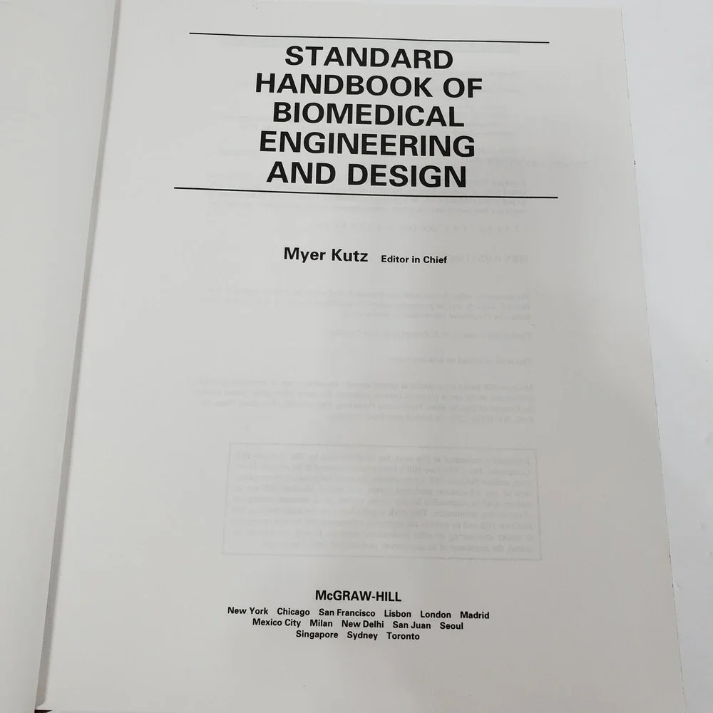 Handbook of Biomedical Engineering Design Myer Kutz‎ Brown McGraw-Hill